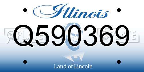 Q590369 Illinois License Plate