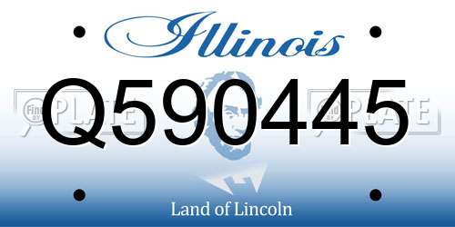 Q590445 Illinois License Plate