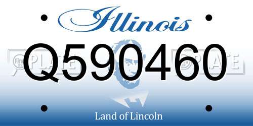 Q590460 Illinois License Plate