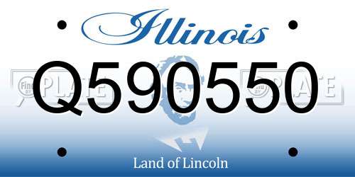 Q590550 Illinois License Plate