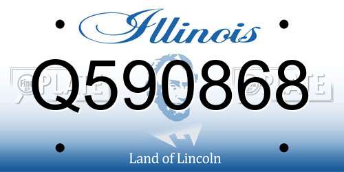 Q590868 Illinois License Plate