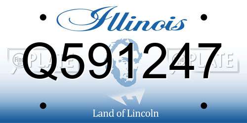 Q591247 Illinois License Plate