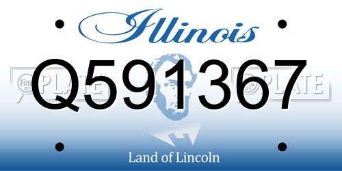 Q591367 Illinois License Plate