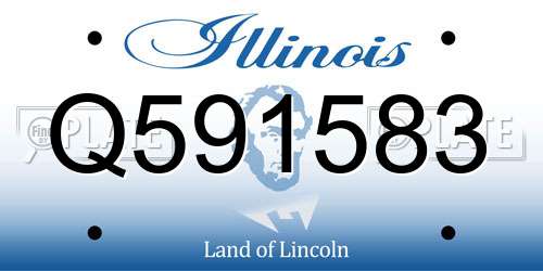 Q591583 Illinois License Plate