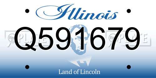 Q591679 Illinois License Plate