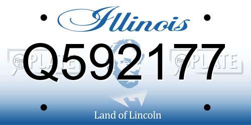 Q592177 Illinois License Plate