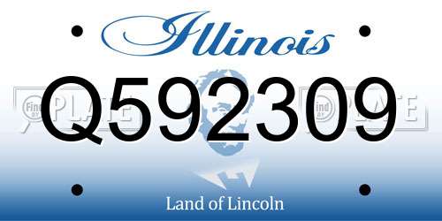 Q592309 Illinois License Plate