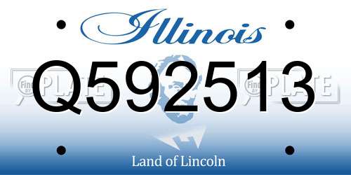 Q592513 Illinois License Plate