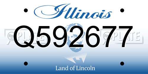 Q592677 Illinois License Plate