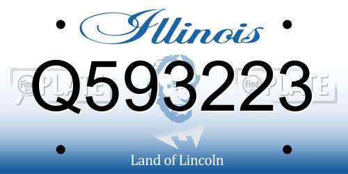 Q593223 Illinois License Plate