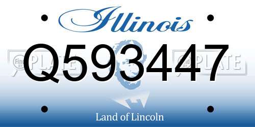 Q593447 Illinois License Plate