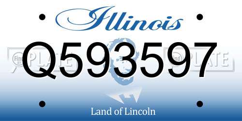 Q593597 Illinois License Plate