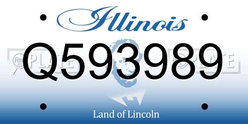 Q593989 Illinois License Plate