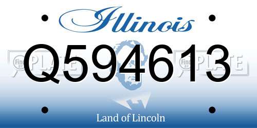 Q594613 Illinois License Plate