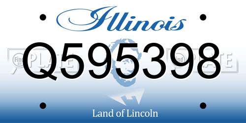 Q595398 Illinois License Plate