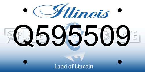 Q595509 Illinois License Plate