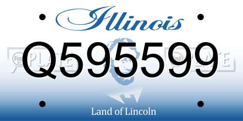 Q595599 Illinois License Plate