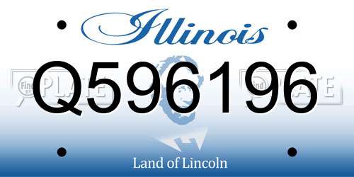 Q596196 Illinois License Plate