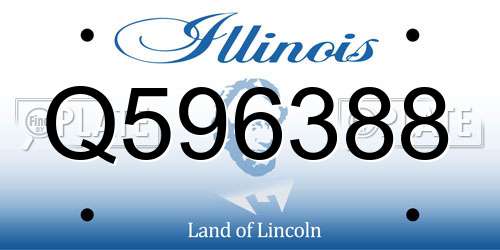 Q596388 Illinois License Plate