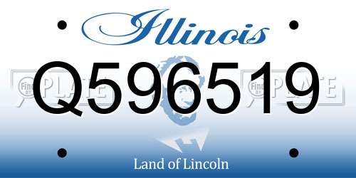 Q596519 Illinois License Plate