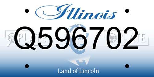 Q596702 Illinois License Plate