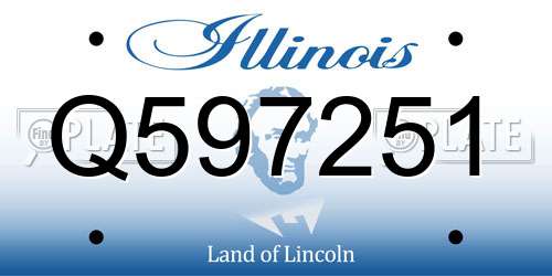 Q597251 Illinois License Plate