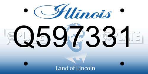 Q597331 Illinois License Plate