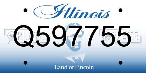 Q597755 Illinois License Plate