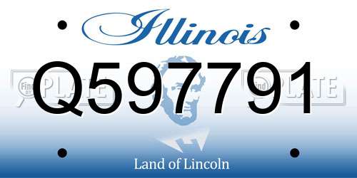 Q597791 Illinois License Plate