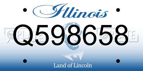 Q598658 Illinois License Plate