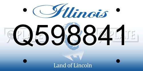 Q598841 Illinois License Plate