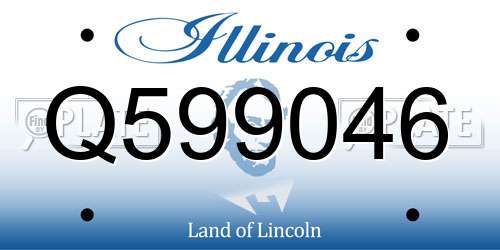 Q599046 Illinois License Plate