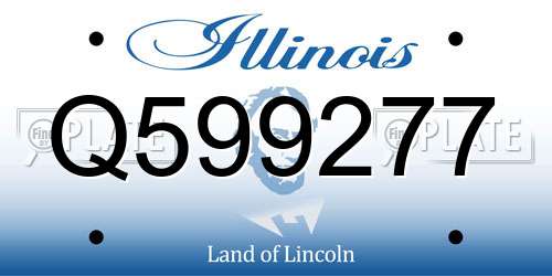 Q599277 Illinois License Plate