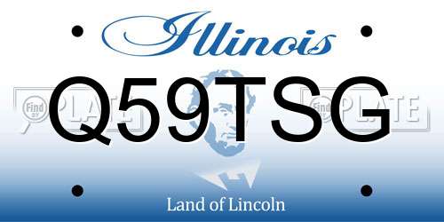 Q59TSG Illinois License Plate