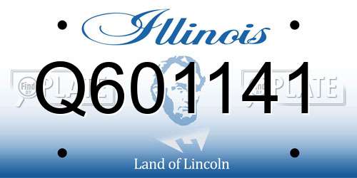 Q601141 Illinois License Plate