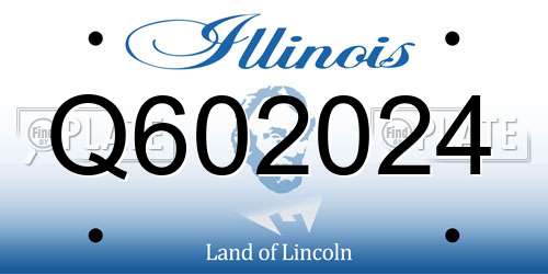Q602024 Illinois License Plate