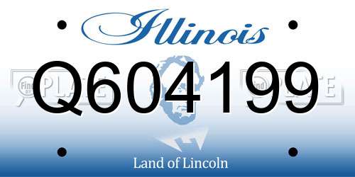 Q604199 Illinois License Plate