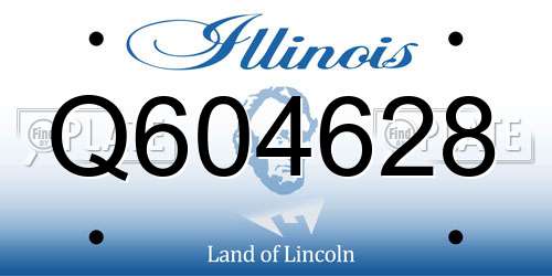Q604628 Illinois License Plate