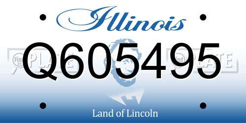 Q605495 Illinois License Plate