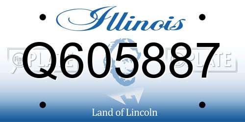 Q605887 Illinois License Plate