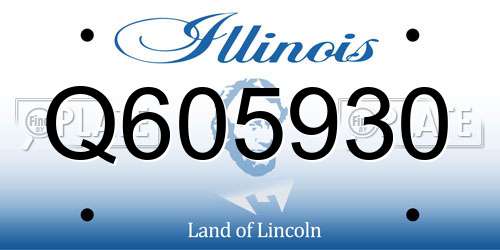 Q605930 Illinois License Plate