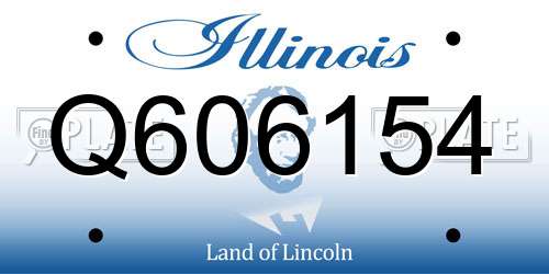 Q606154 Illinois License Plate
