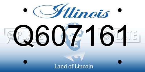 Q607161 Illinois License Plate