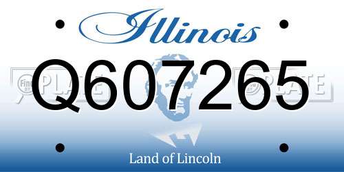 Q607265 Illinois License Plate