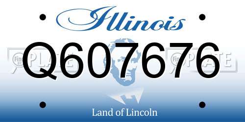 Q607676 Illinois License Plate