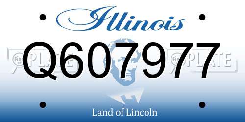 Q607977 Illinois License Plate