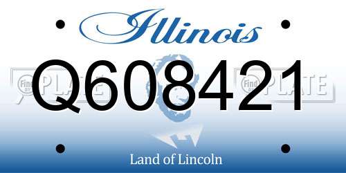 Q608421 Illinois License Plate