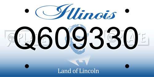 Q609330 Illinois License Plate