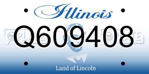 Q609408 Illinois License Plate