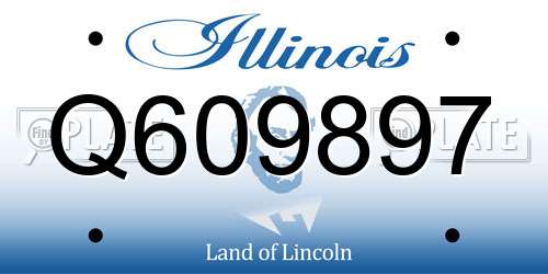 Q609897 Illinois License Plate